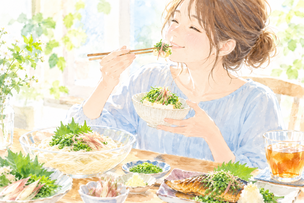 薬味がメイン